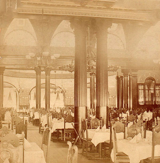 Dining Room of Ponce de Leon Hotel, Florida, 1880s