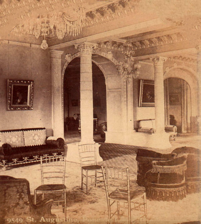St Augustine Hotel interior, 1880s