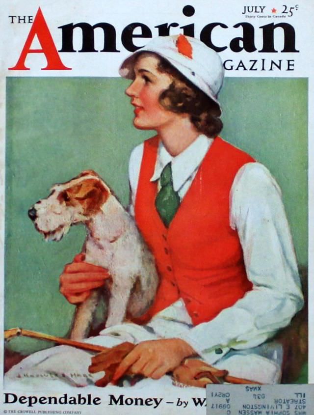 The American Magazine cover, July 1933