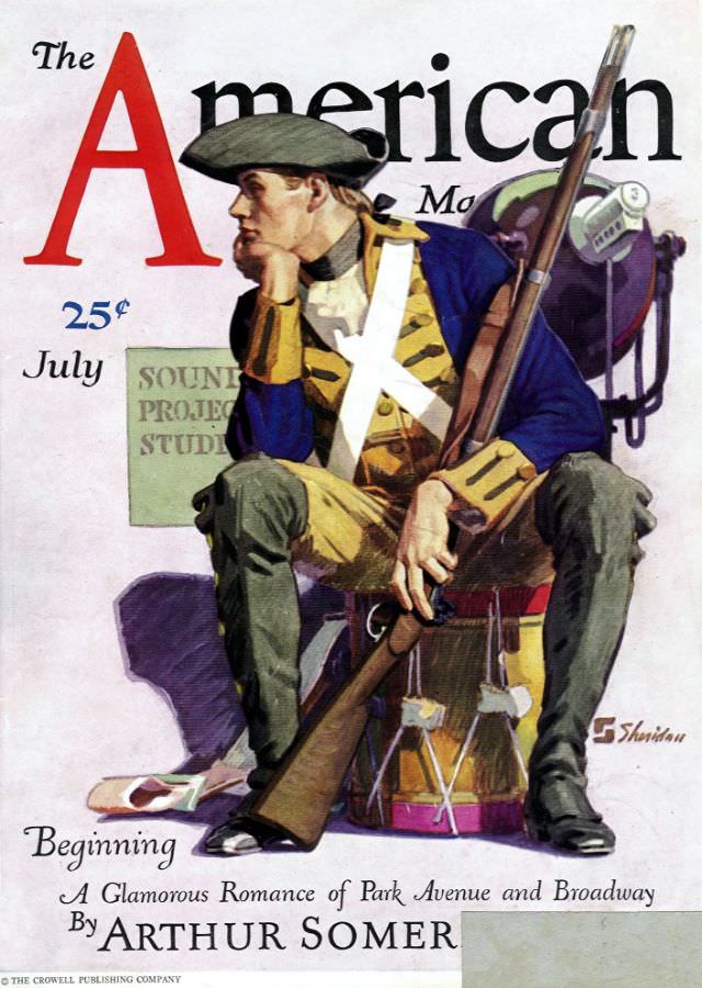 The American Magazine cover, July 1930