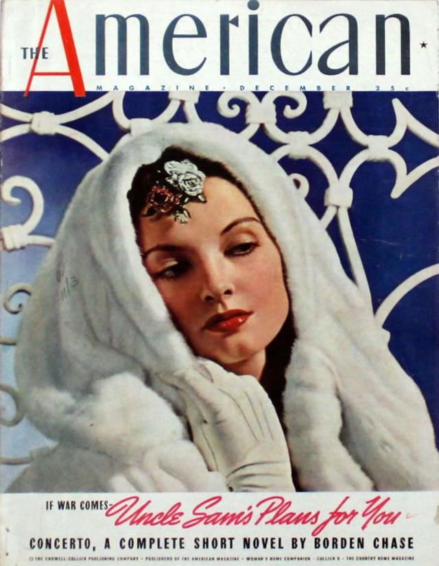 The American Magazine cover, December 1939