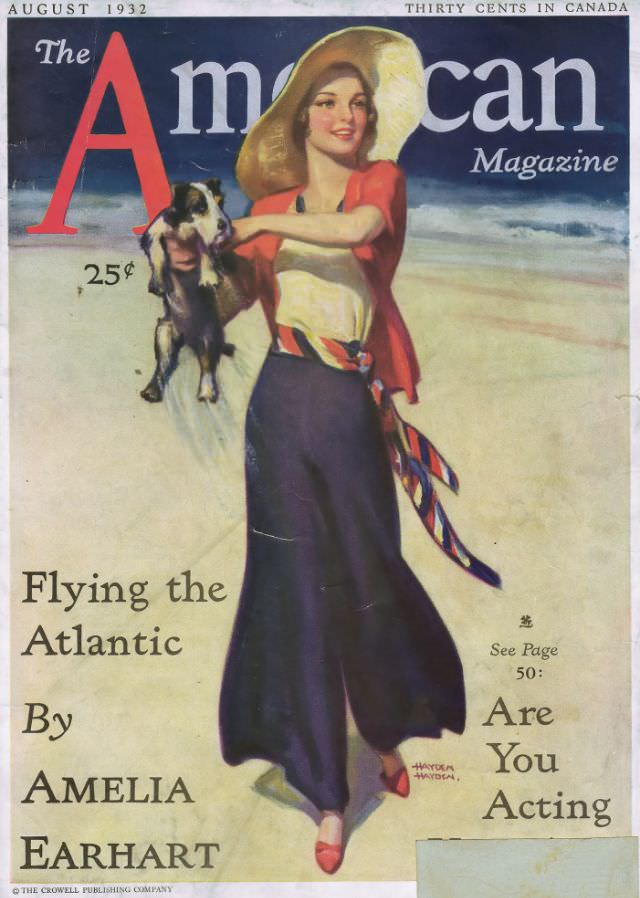 The American Magazine cover, August 1932