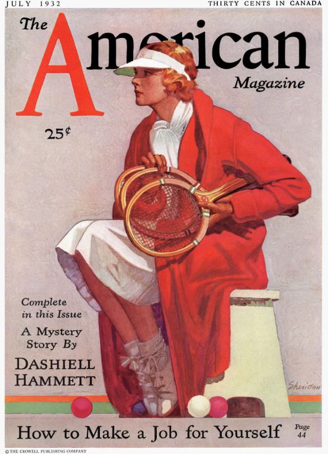 The American Magazine cover, July 1932