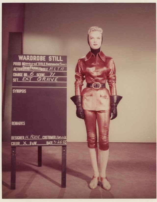 Anne Francis's Iconic Wardrobe in 'Forbidden Planet' (1956)