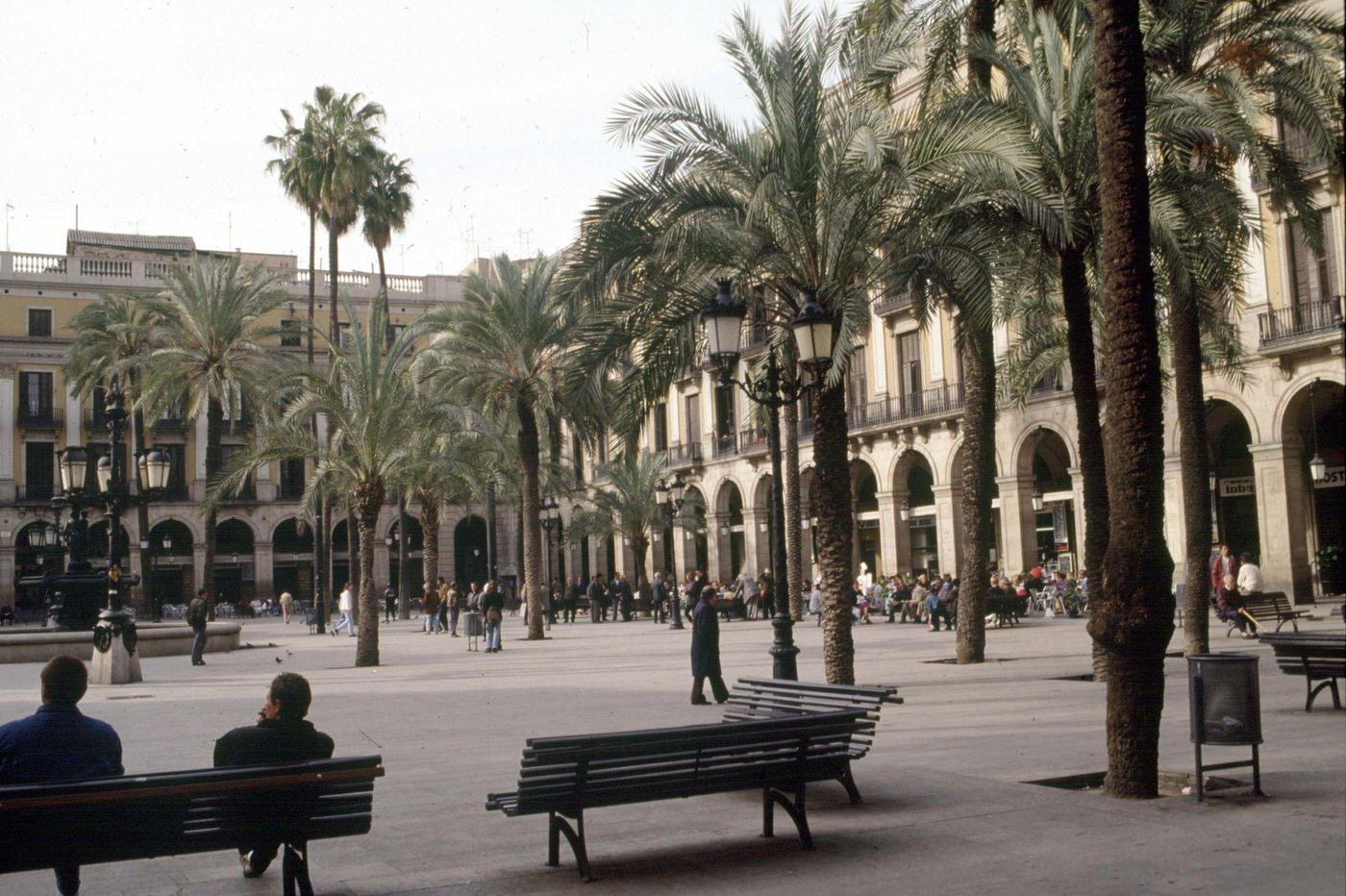 The Plazza Real, Barcelona, Spain, 1991.
