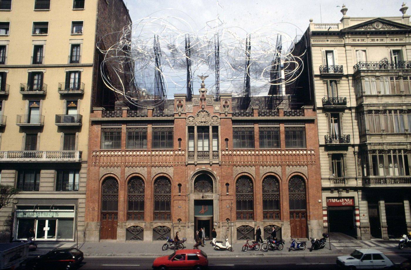 Facade of the Tapies foundation, Barcelona, Spain, 1991.
