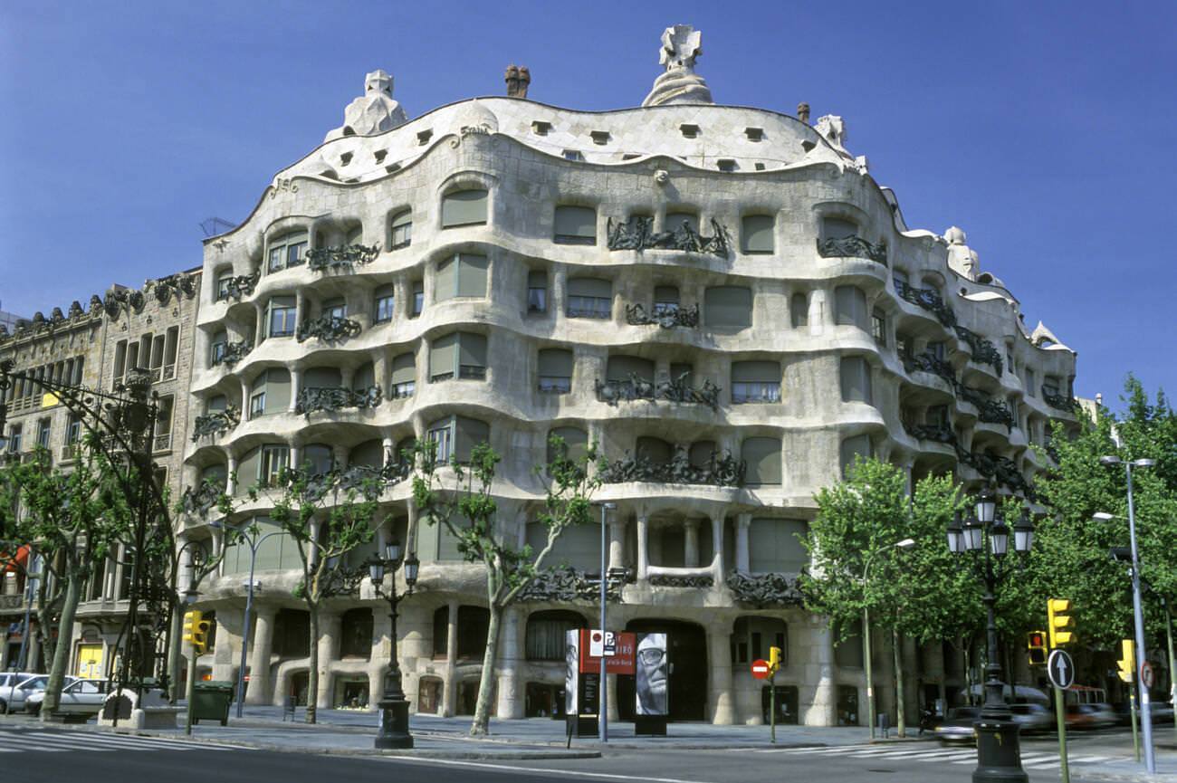 Casa Mila (La Pedrera), Passeig de Gracia, Barcelona, Catalonia, Spain, 1993.