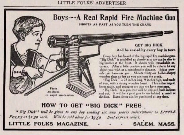 The 'Big Dick' Machine Gun Toy: A Blast from the Past