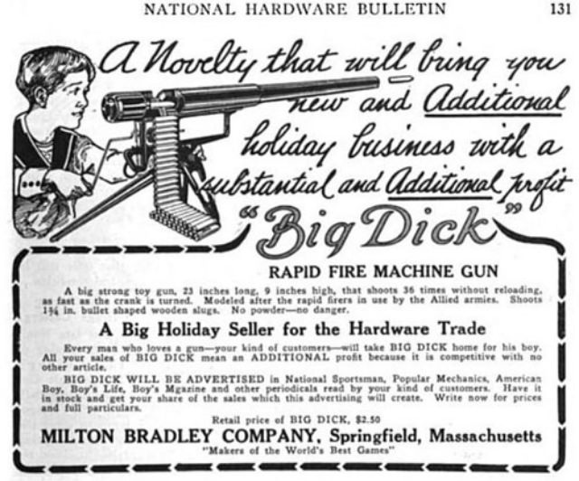 The 'Big Dick' Machine Gun Toy: A Blast from the Past