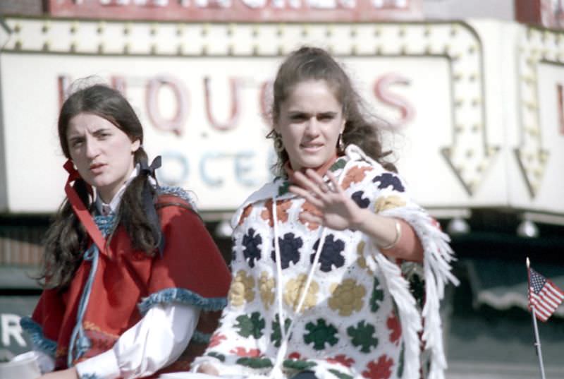 Columbus Day parade, Boston, Massachusetts, 1971