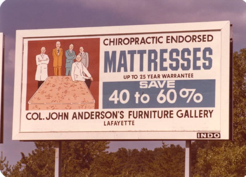 Col. John Anderson's Furniture Gallery, Lafayette, Indiana, 1985