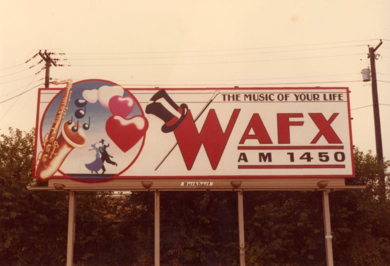 WAFX AM 1450, Fort Wayne, Indiana, 1986
