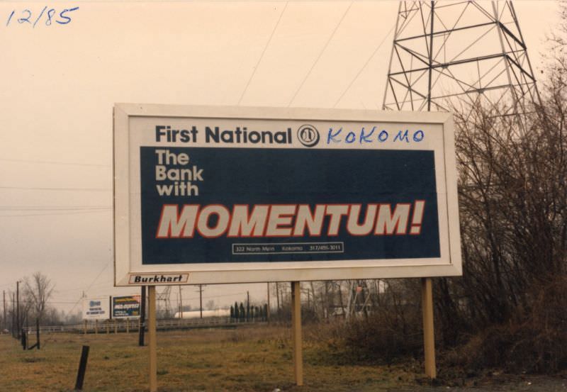 First National Bank, Kokomo, Indiana, December 1985
