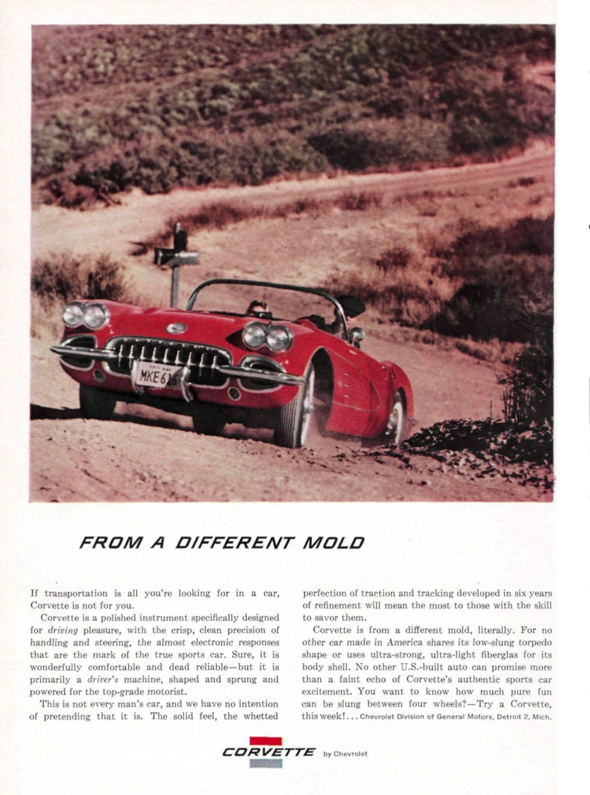 Vintage Ads for the Chevrolet Corvette (C1) From the 1950s