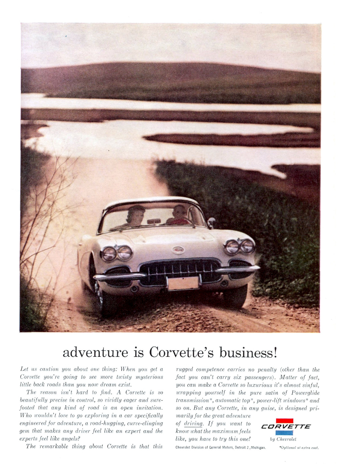 Vintage Ads for the Chevrolet Corvette (C1) From the 1950s