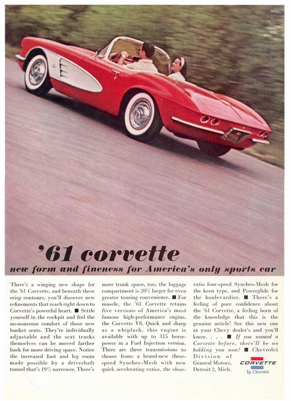 Vintage Ads for the Chevrolet Corvette (C1) From the 1950s