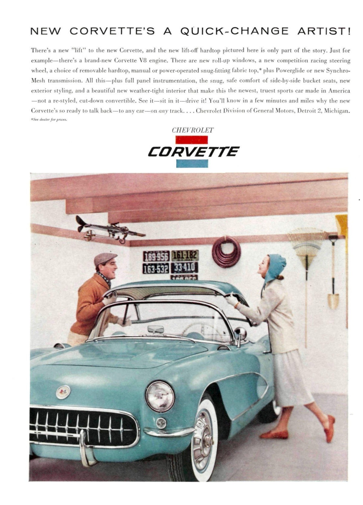 Vintage Ads for the Chevrolet Corvette (C1) From the 1950s