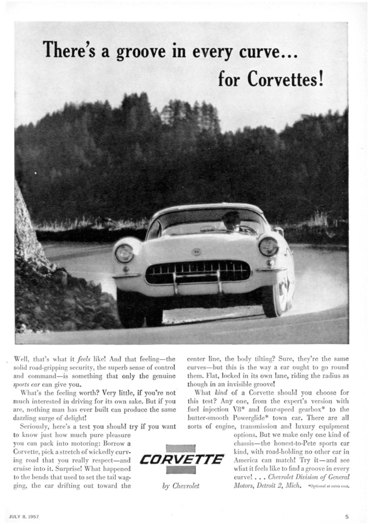 Vintage Ads for the Chevrolet Corvette (C1) From the 1950s