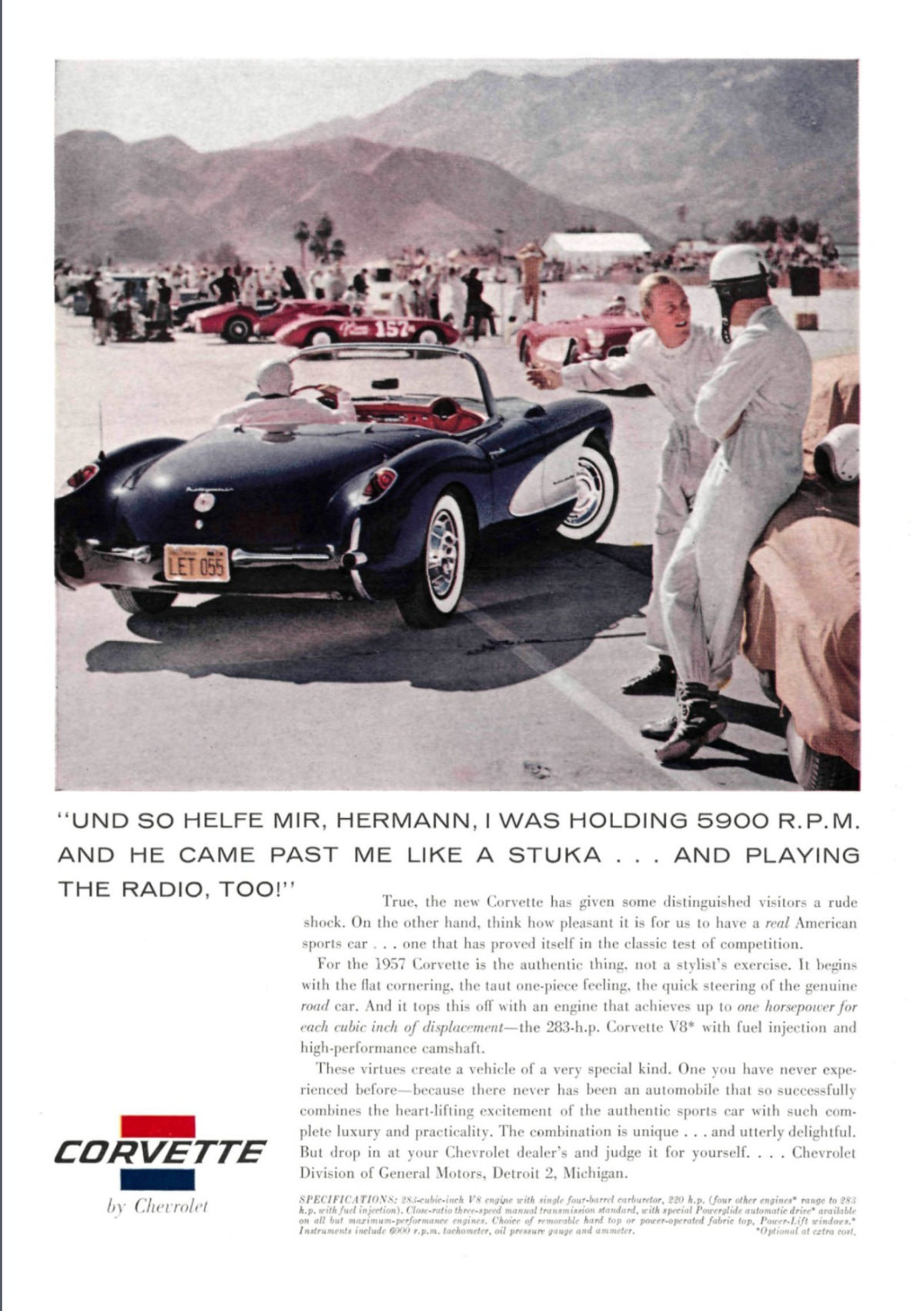 Vintage Ads for the Chevrolet Corvette (C1) From the 1950s