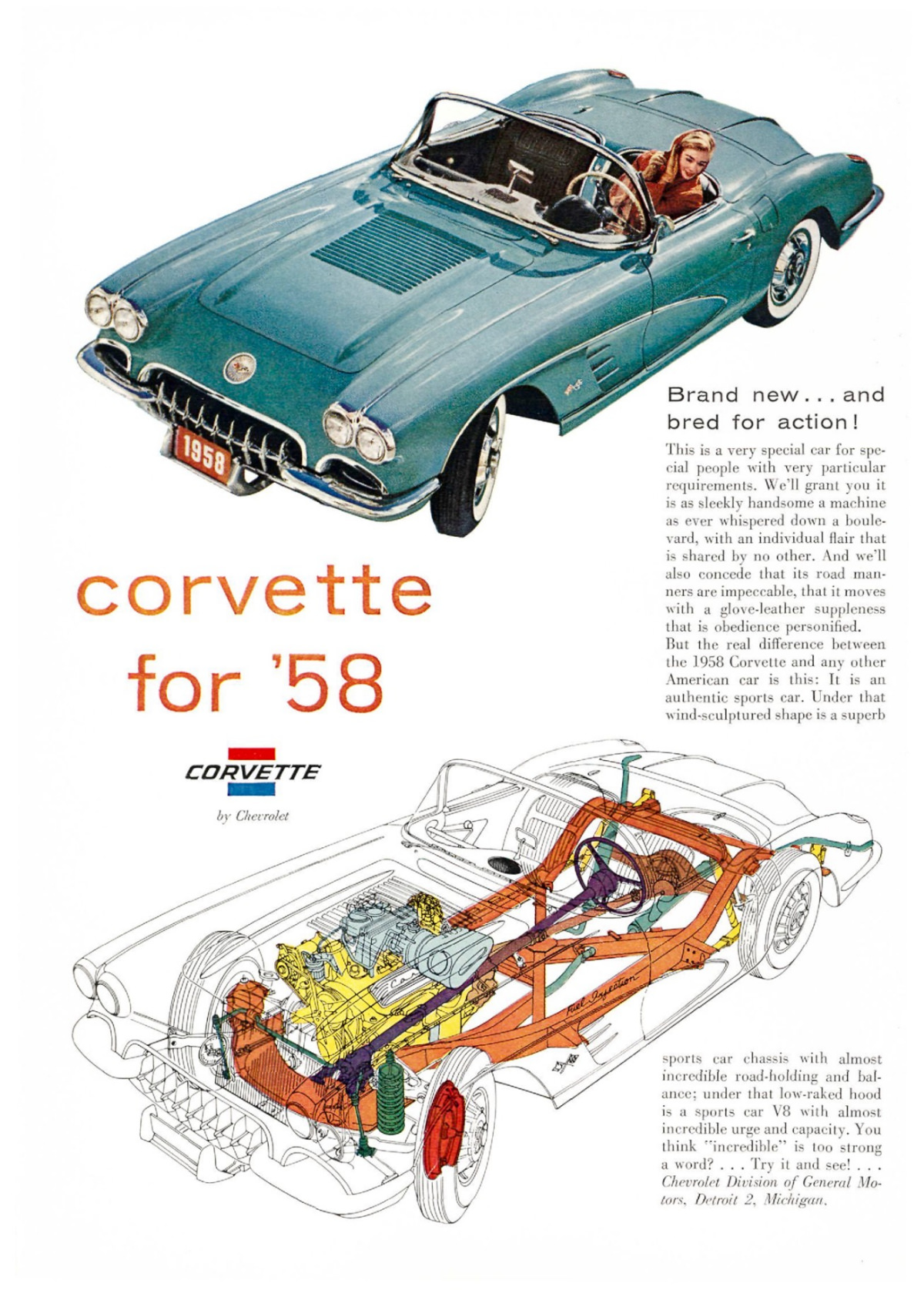 Vintage Ads for the Chevrolet Corvette (C1) From the 1950s