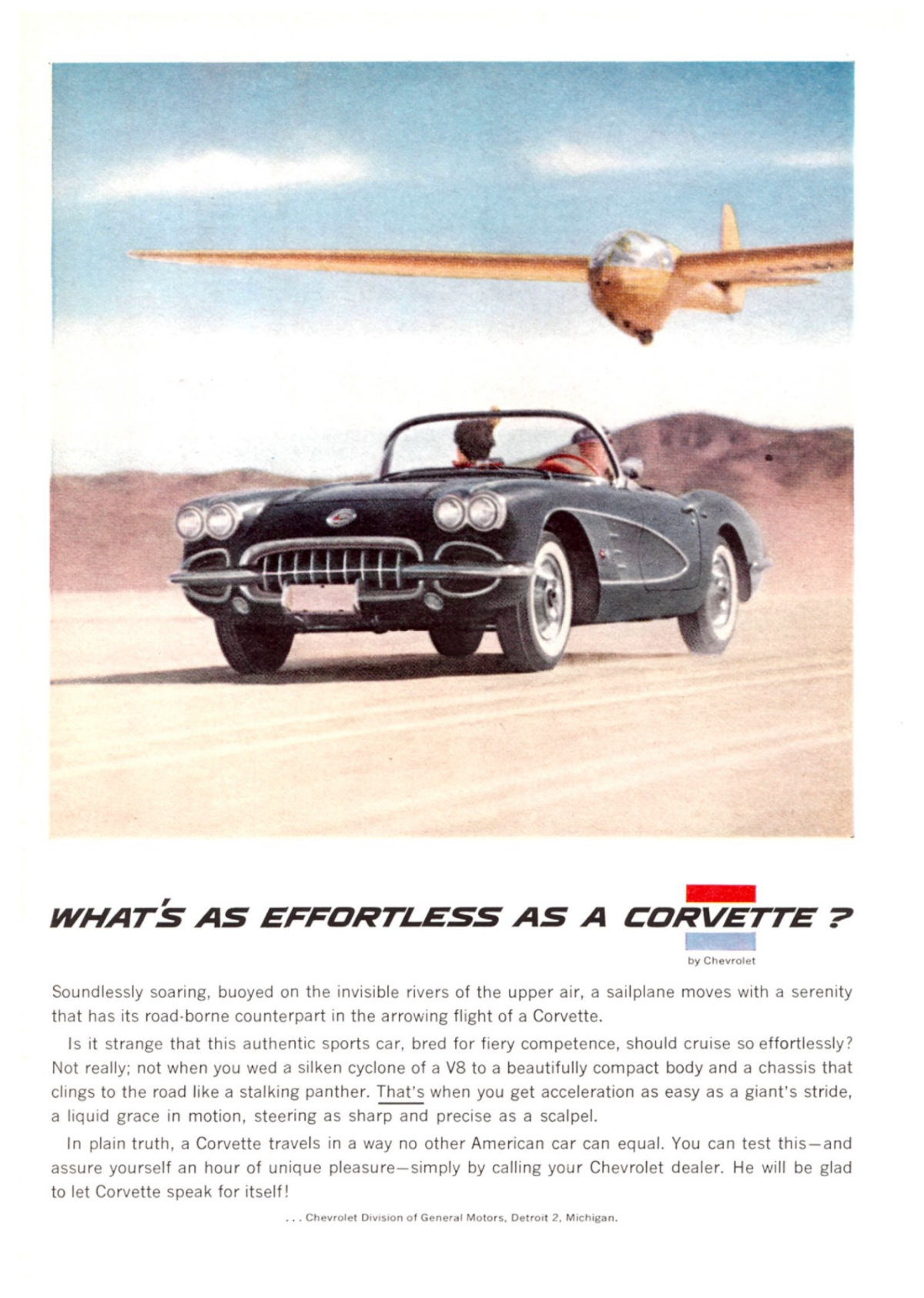 Vintage Ads for the Chevrolet Corvette (C1) From the 1950s