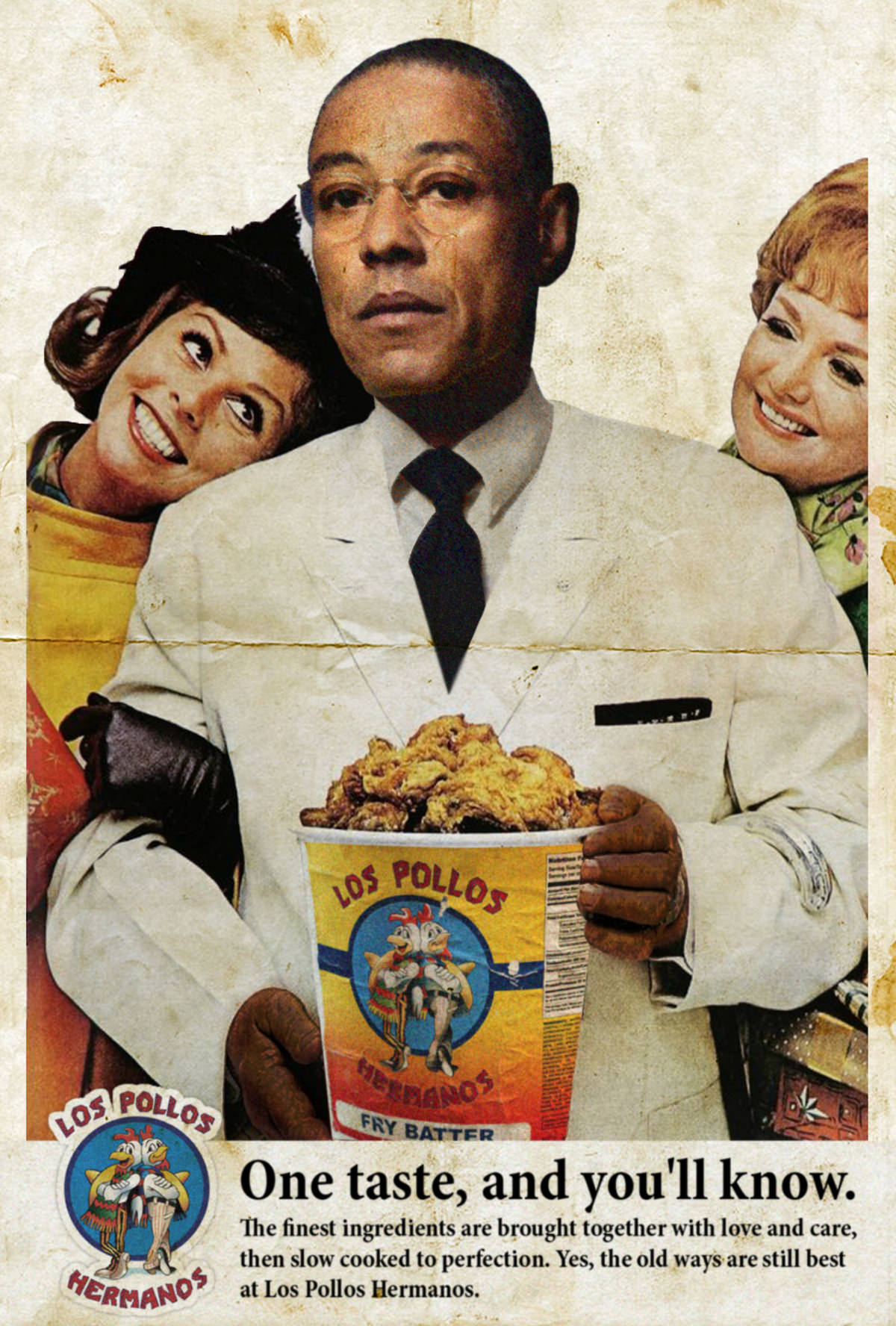 Vintage Meets Modern: French Artist David Redon Transforms Classic American Ads with Pop Icons