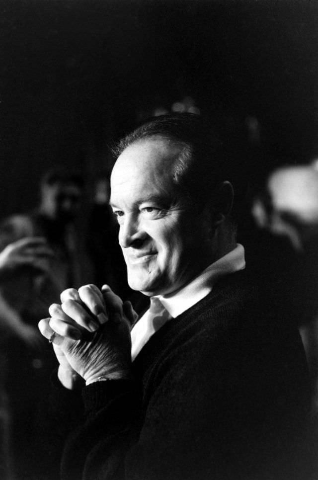 Bob Hope during the rehearsals for the 1958 Academy Awards.