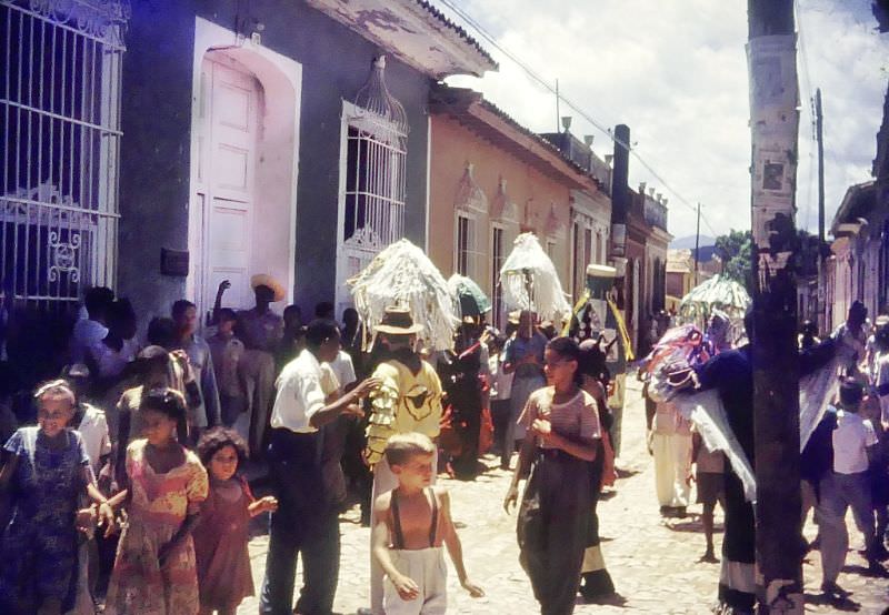 Street carnival, Cuba, 1950