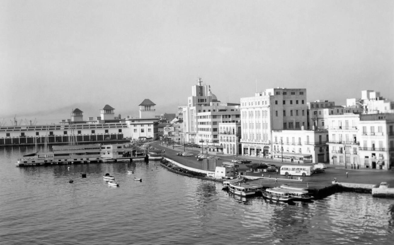 Harbor Waterfront, Havana, Cuba, 1950s