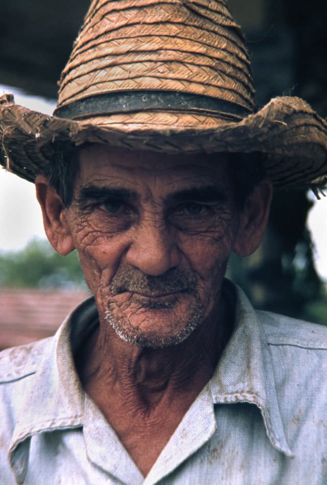Cuban farmer, Cuba, 1976