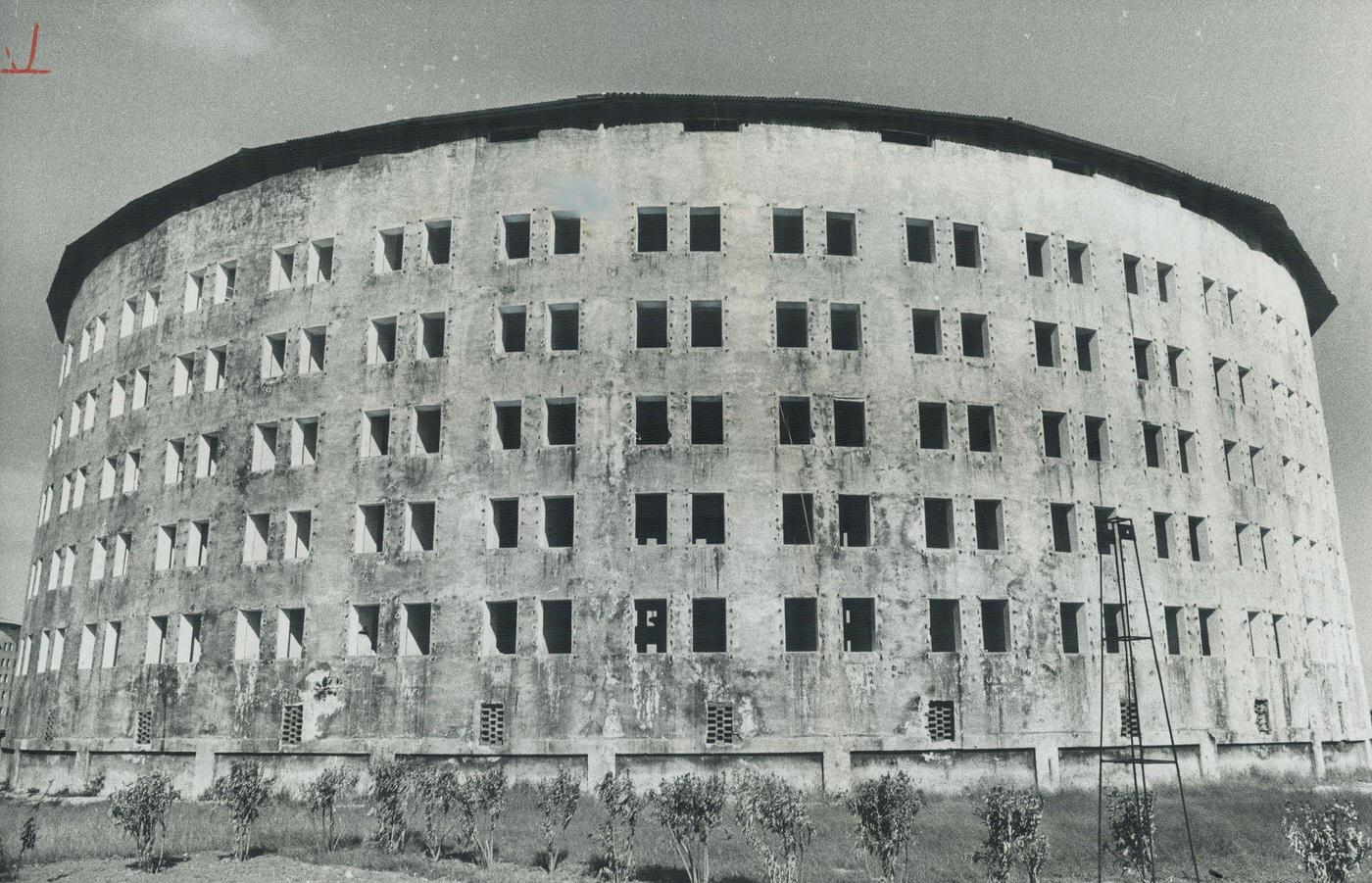 The Old Cuba: Huge prison on Isle of Pines, used by Cuban dictator Fulgencia Batista for political prisoners and criminals, Cuba, 1978.