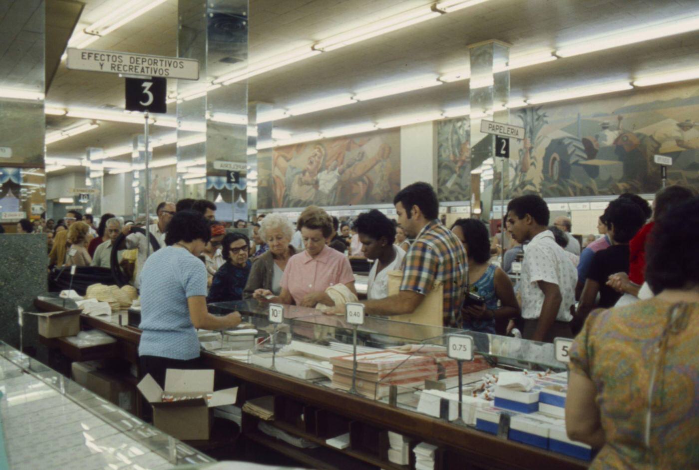 Galiano department store, featured in 'Closeup: Cuba - The Castro Generation', Havana, Cuba, 1977.