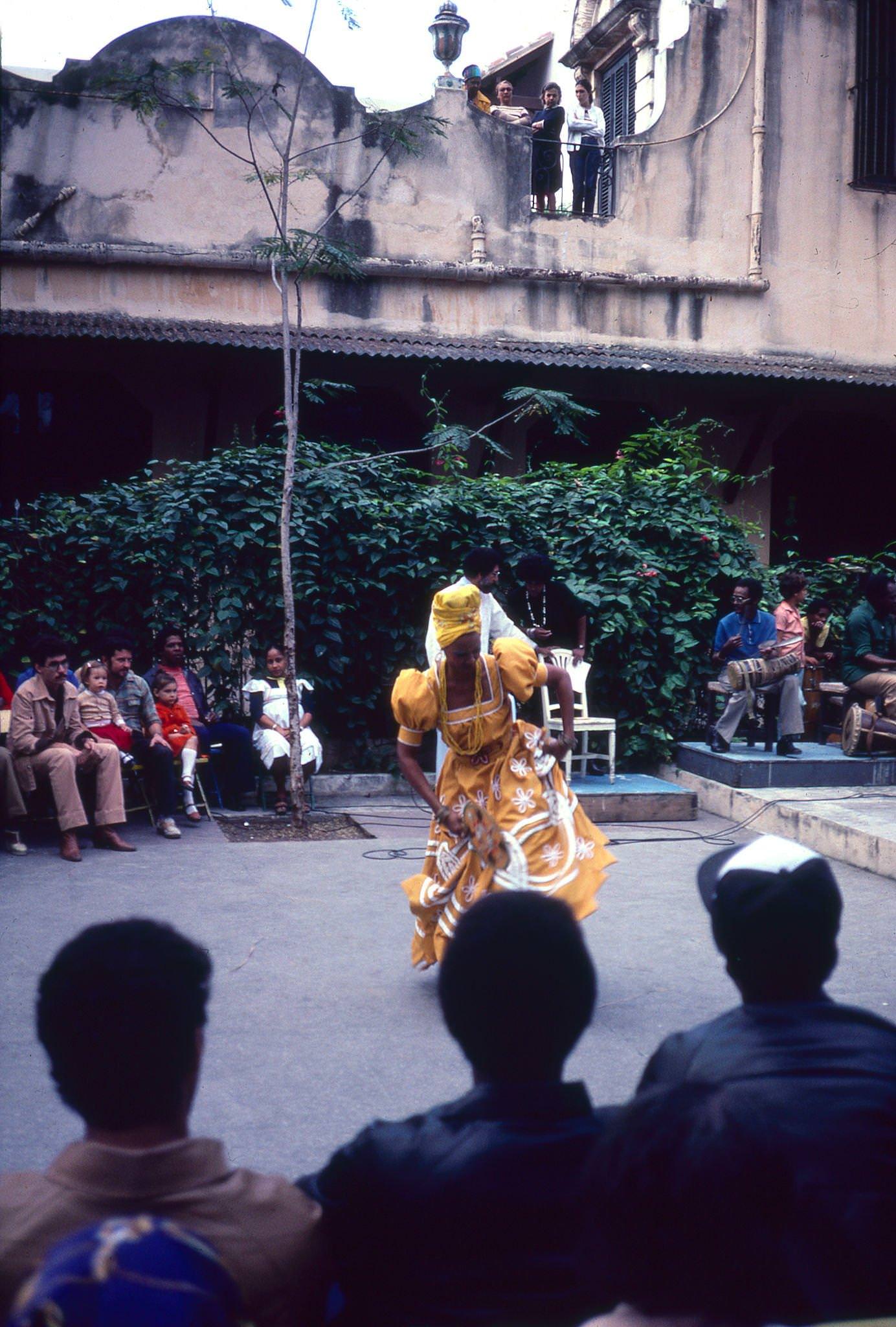 Dancer In Plaza Vieja, Havana, Cuba, 1983.