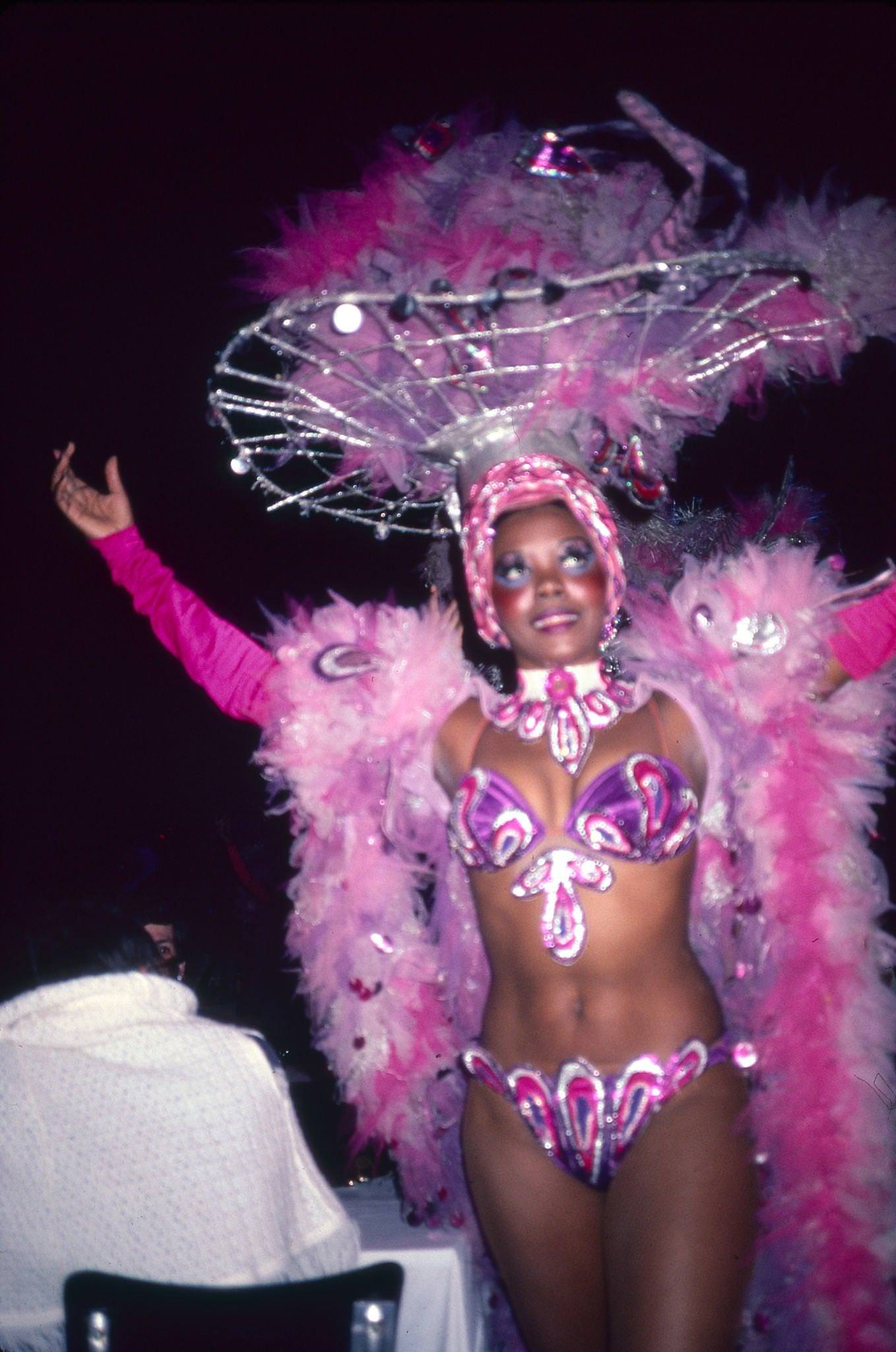 Dancer At Tropicana Club, Havana, Cuba, 1983.