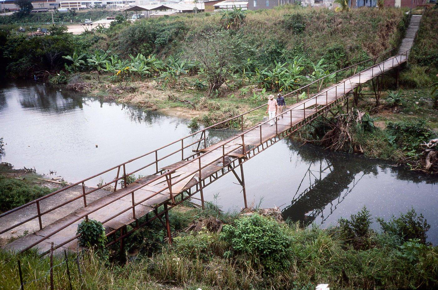 Bridge At A Sugar Cane Plantation, Varadero, Cuba, 1983.