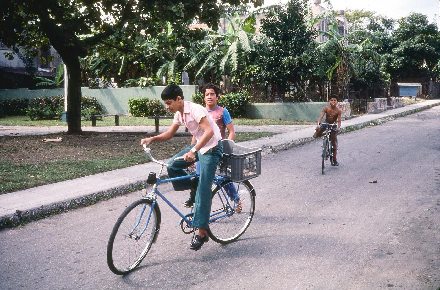 Boys in Miramar, Havana, Cuba, 1983.