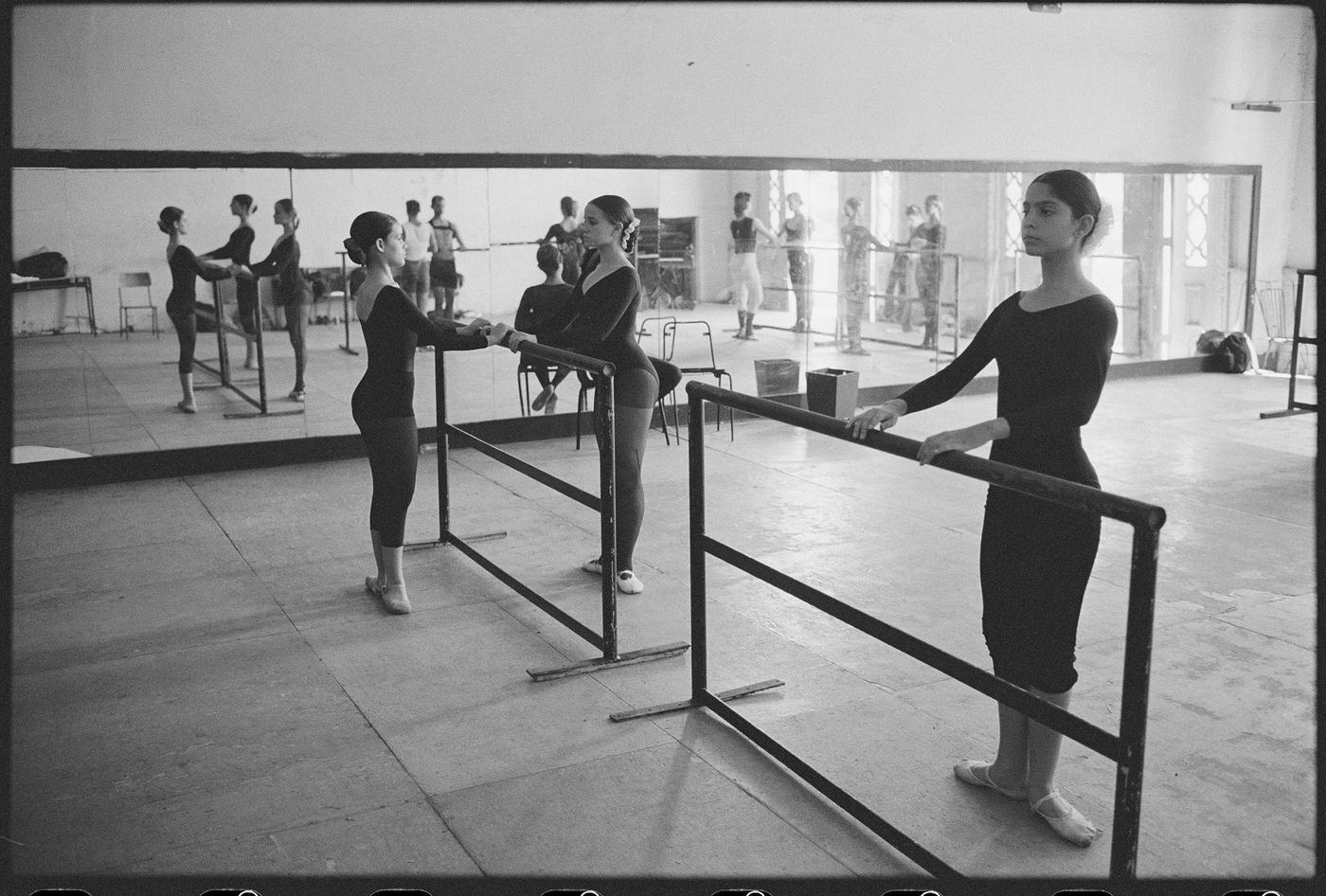 Ballet dancers in the studio.