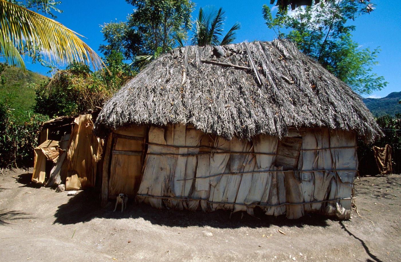 Cuban peasants' house in Guantanamo, Cuba, 1990s.