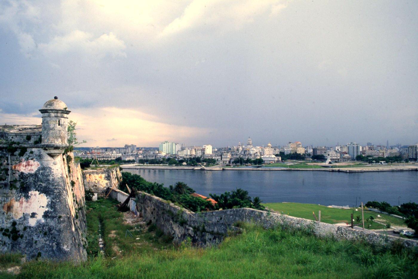 The El Morro fortress overlooking Havana harbor, Cuba, 1991.