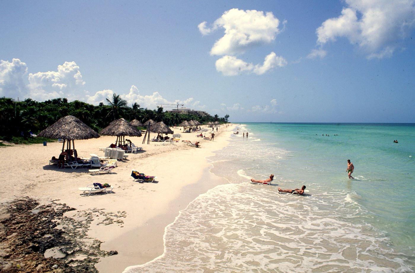 Varadero, a popular beach resort town in Cuba, 1991