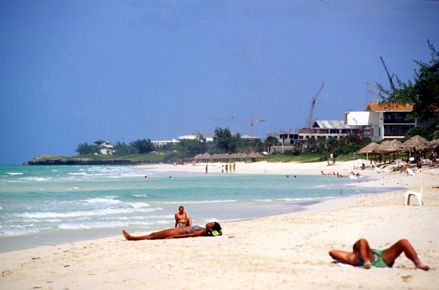 Varadero, a popular beach resort town in Cuba, 1991.