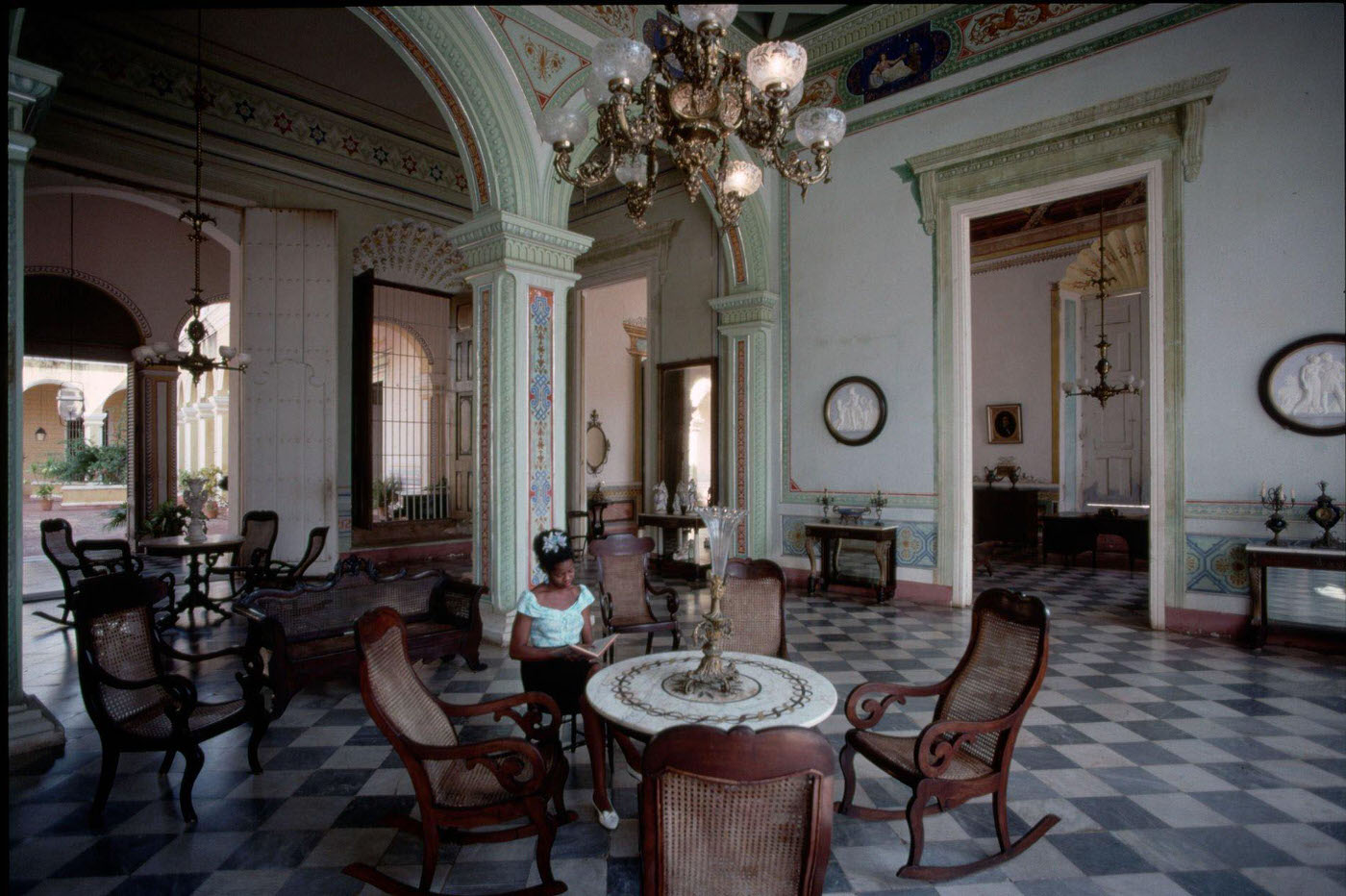 Interior of the Museum of Decorative Arts in Trinidad, Cuba.