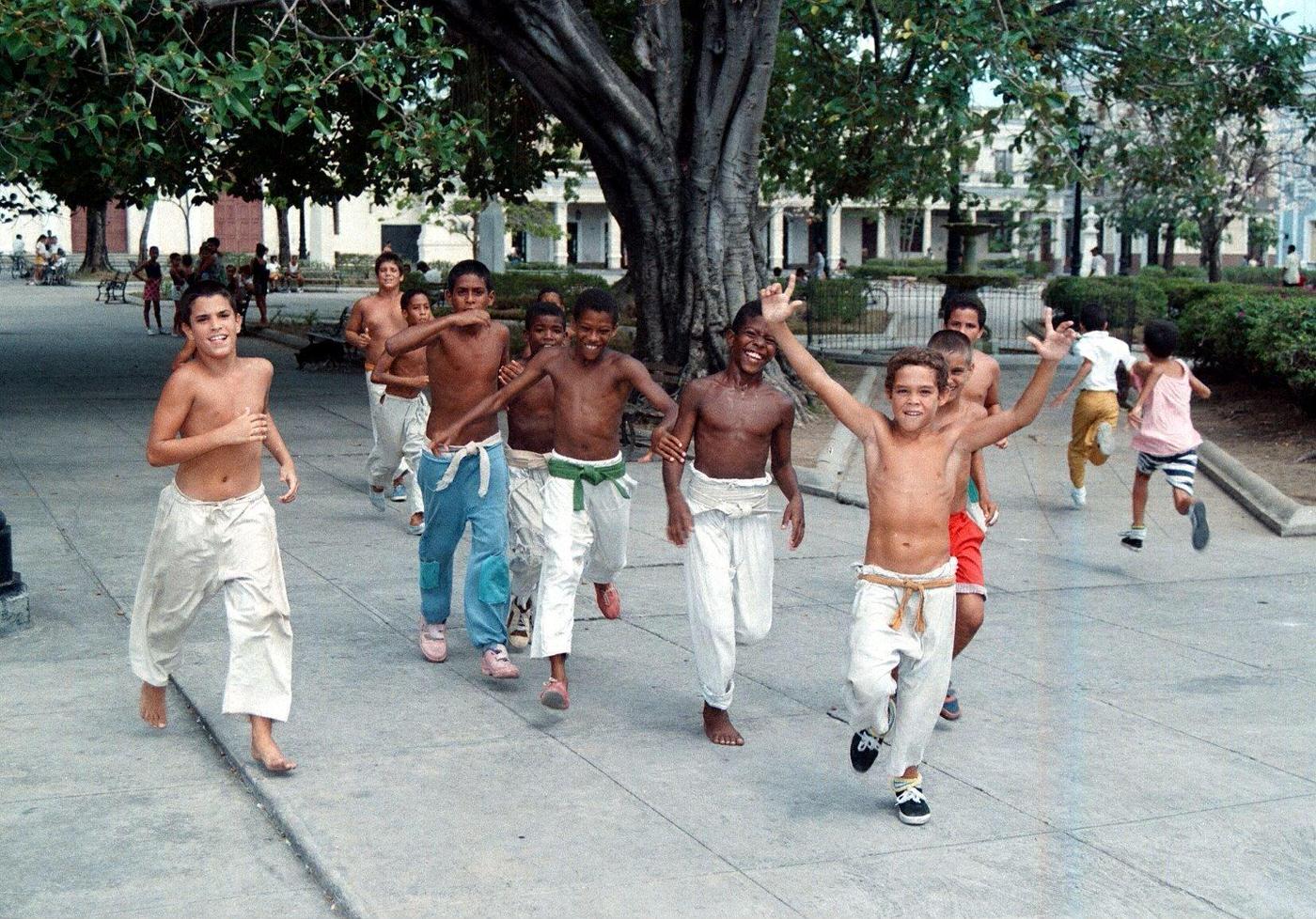 Street children in Cienfuegos, Cuba.