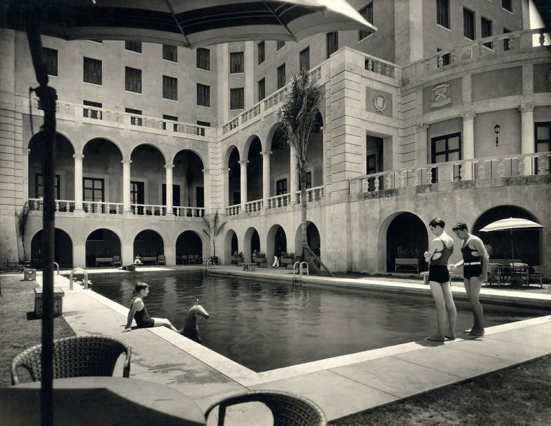 Swimming pool of National Hotel, Cuba, 1933