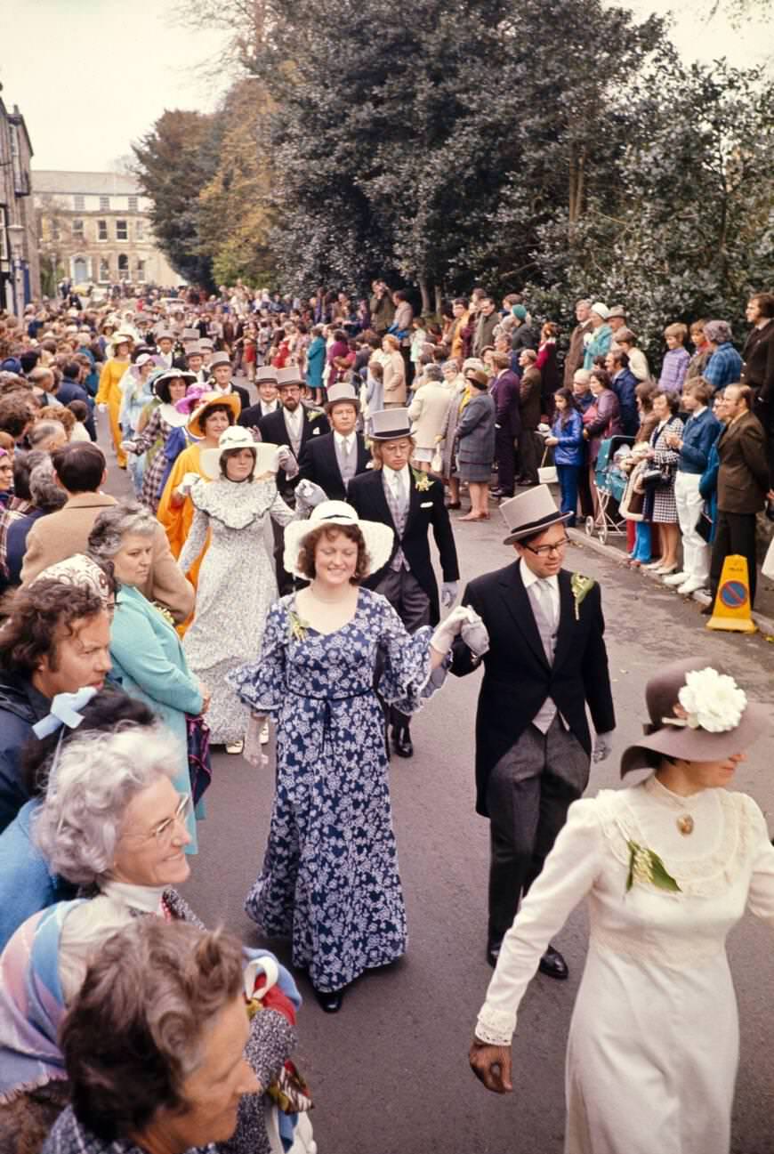 Flora Day, Helston, Cornwall, 1973