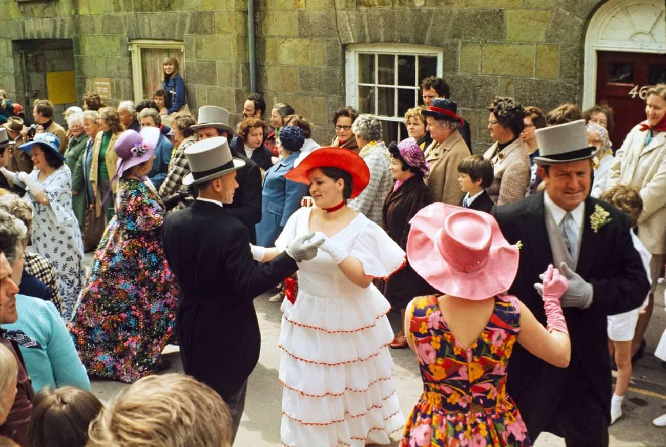 Flora Day, Helston, Cornwall, 1973