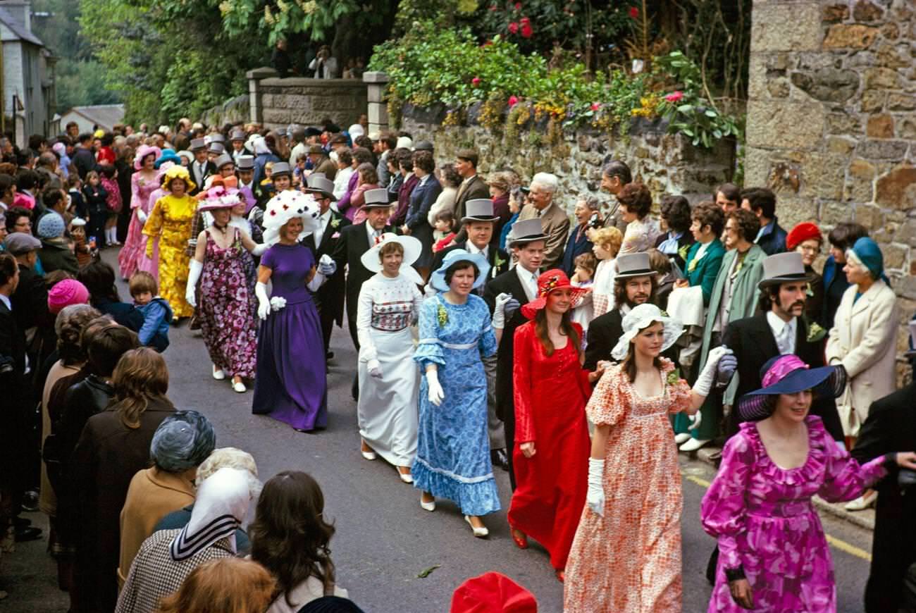 Flora Day, Helston, Cornwall, 1973