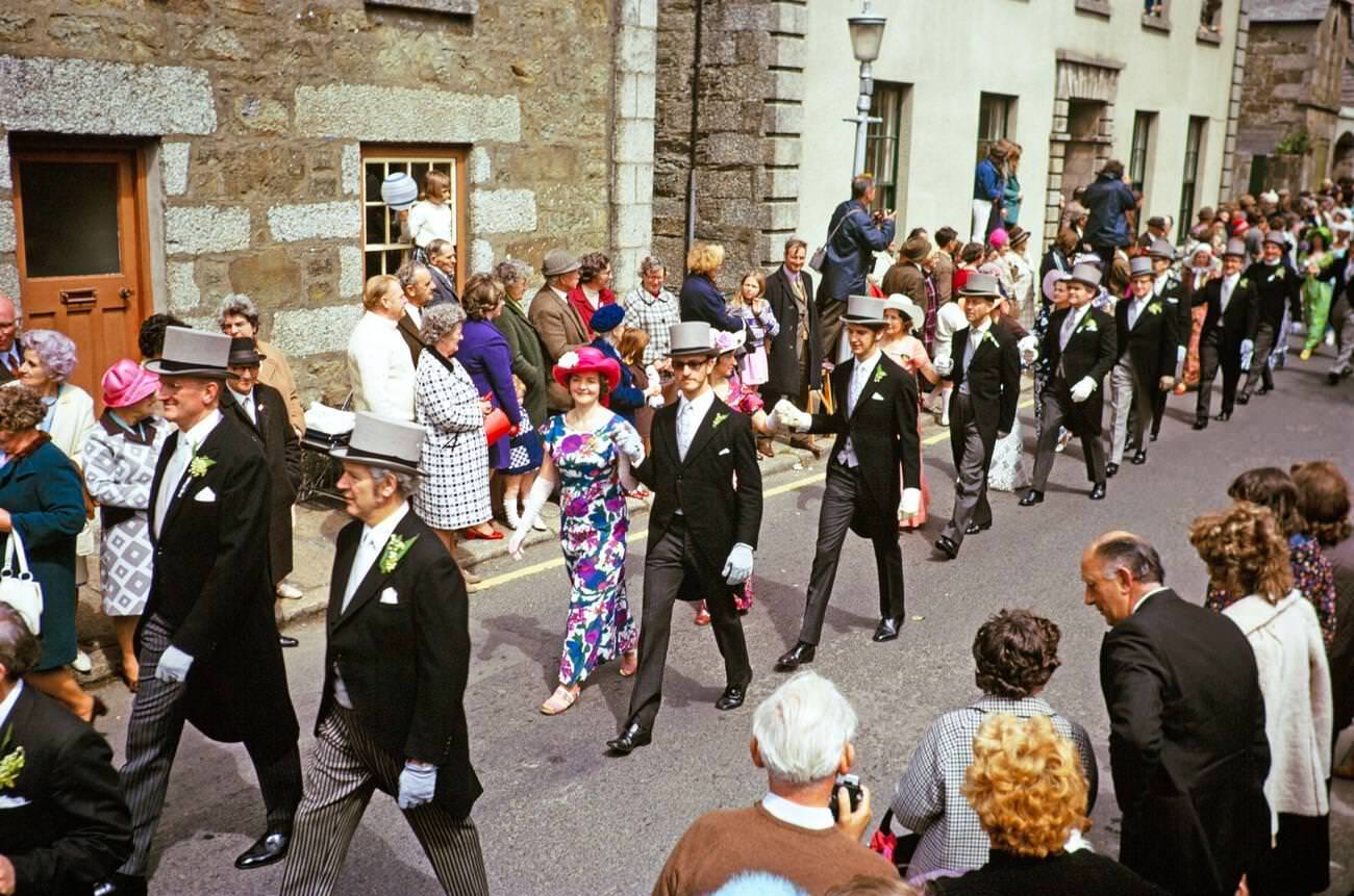 Flora Day, Helston, Cornwall, 1973