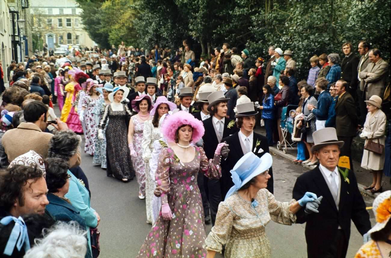 Flora Day, Helston, Cornwall, 1973