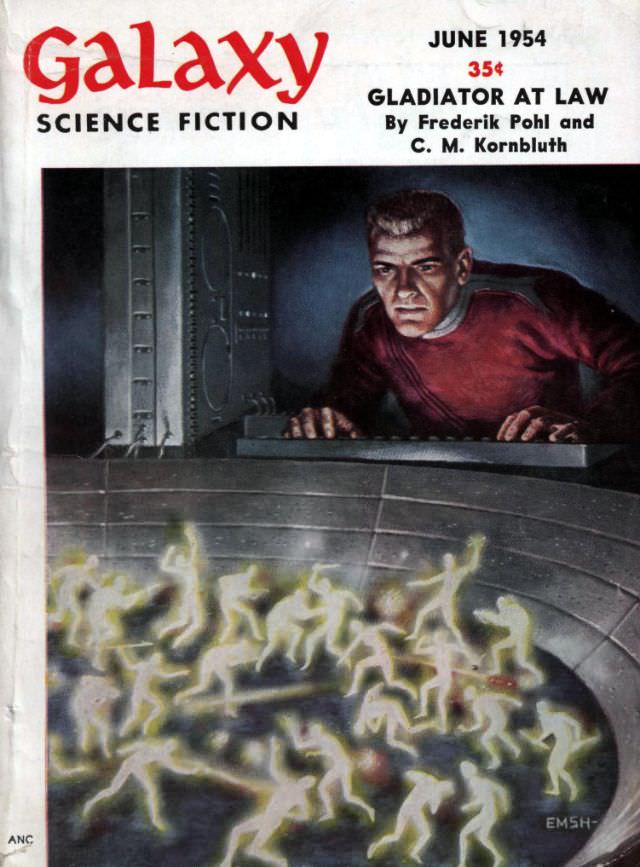 Galaxy Science Fiction cover, June 1954